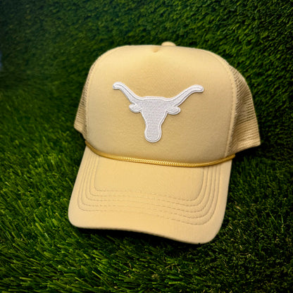 Texas Longhorns White Logo Trucker Hat