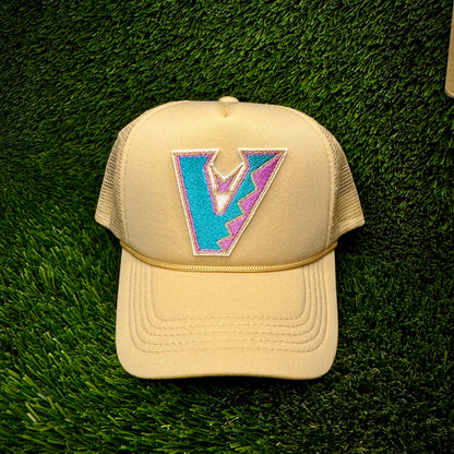 Arizona Diamondbacks Upside Down Teal Logo Trucker Hat