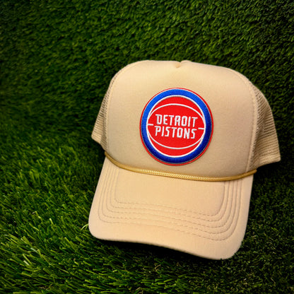 Detroit Pistons Throwback Trucker Hat