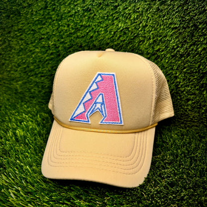 Arizona Diamondbacks Pink/Blue Logo Trucker Hat