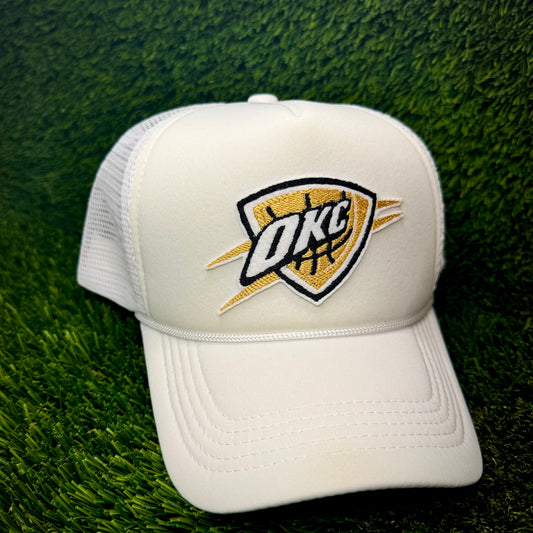 Oklahoma City Thunder Gold NBA Finals Trucker Hat