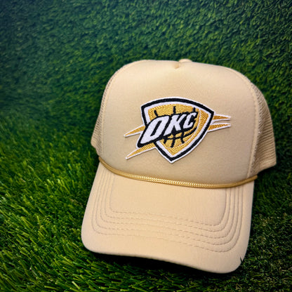 Oklahoma City Thunder Gold NBA Finals Trucker Hat