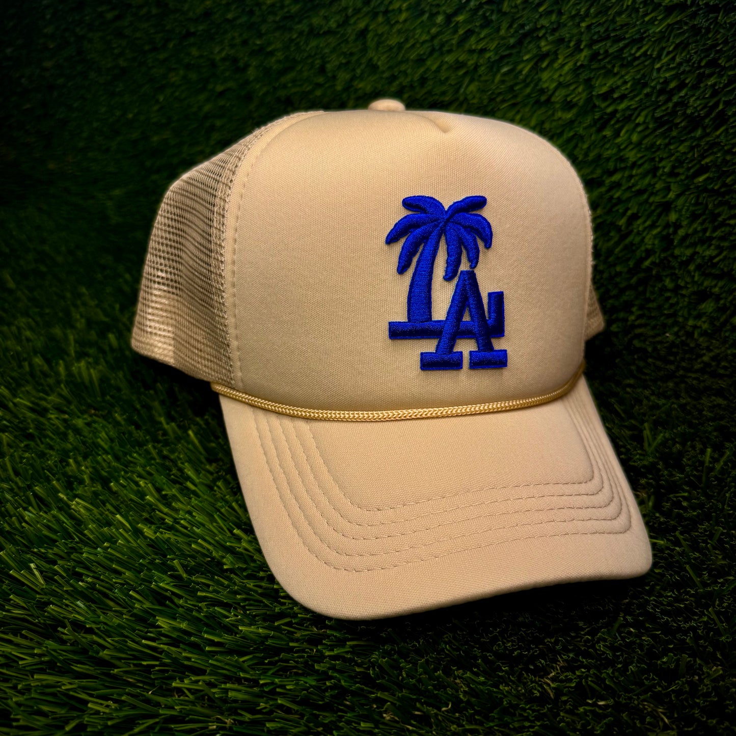 Los Angeles Dodgers LA Blue Palm Tree Trucker Hat