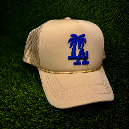 Los Angeles Dodgers LA Blue Palm Tree Trucker Hat