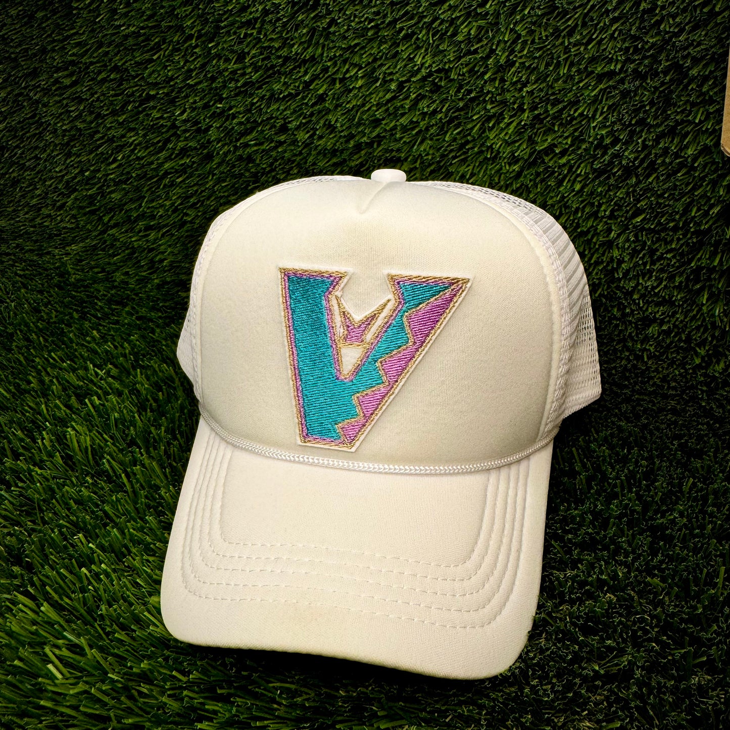 Arizona Diamondbacks Upside Down Teal Logo Trucker Hat