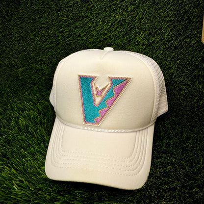 Arizona Diamondbacks Upside Down Teal Logo Trucker Hat