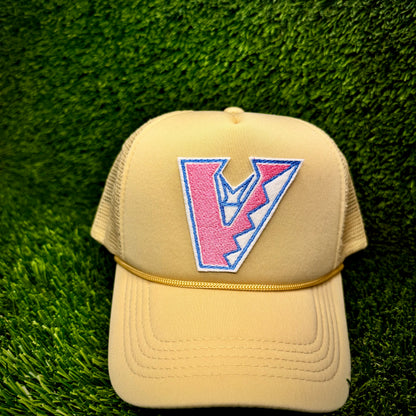 Arizona Diamondbacks Upside Down Pink/Blue Logo Trucker Hat