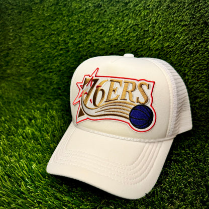Philadelphia 76ers Throwback Trucker Hat
