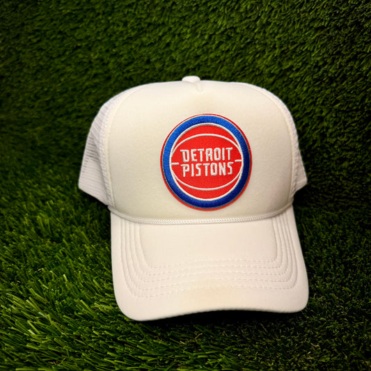 Detroit Pistons Throwback Trucker Hat