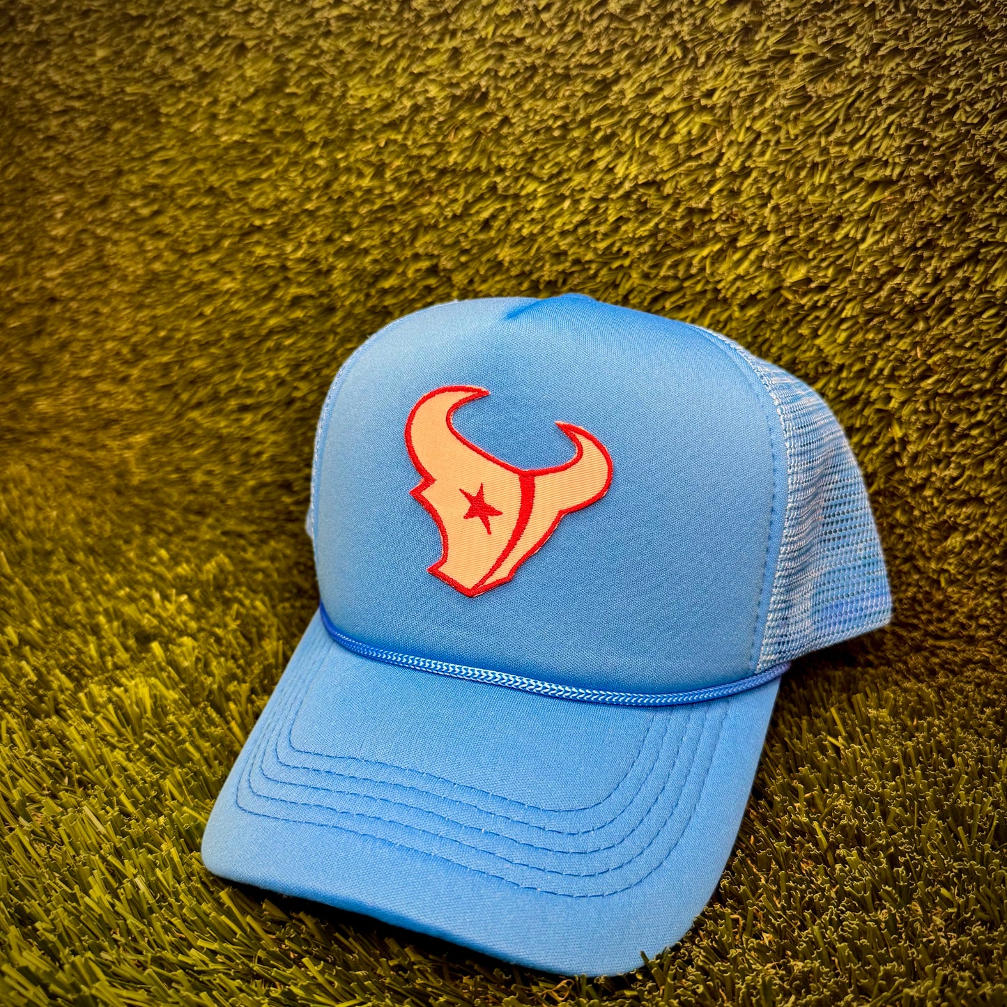 Houston Texans Blue Logo Trucker Hat
