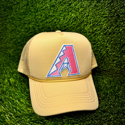 Arizona Diamondbacks Pink/Blue Logo Trucker Hat