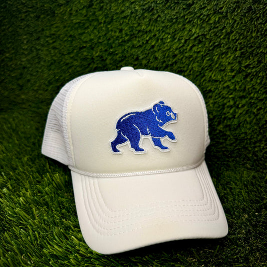 Chicago Cubs Blue/White Logo Trucker Hat