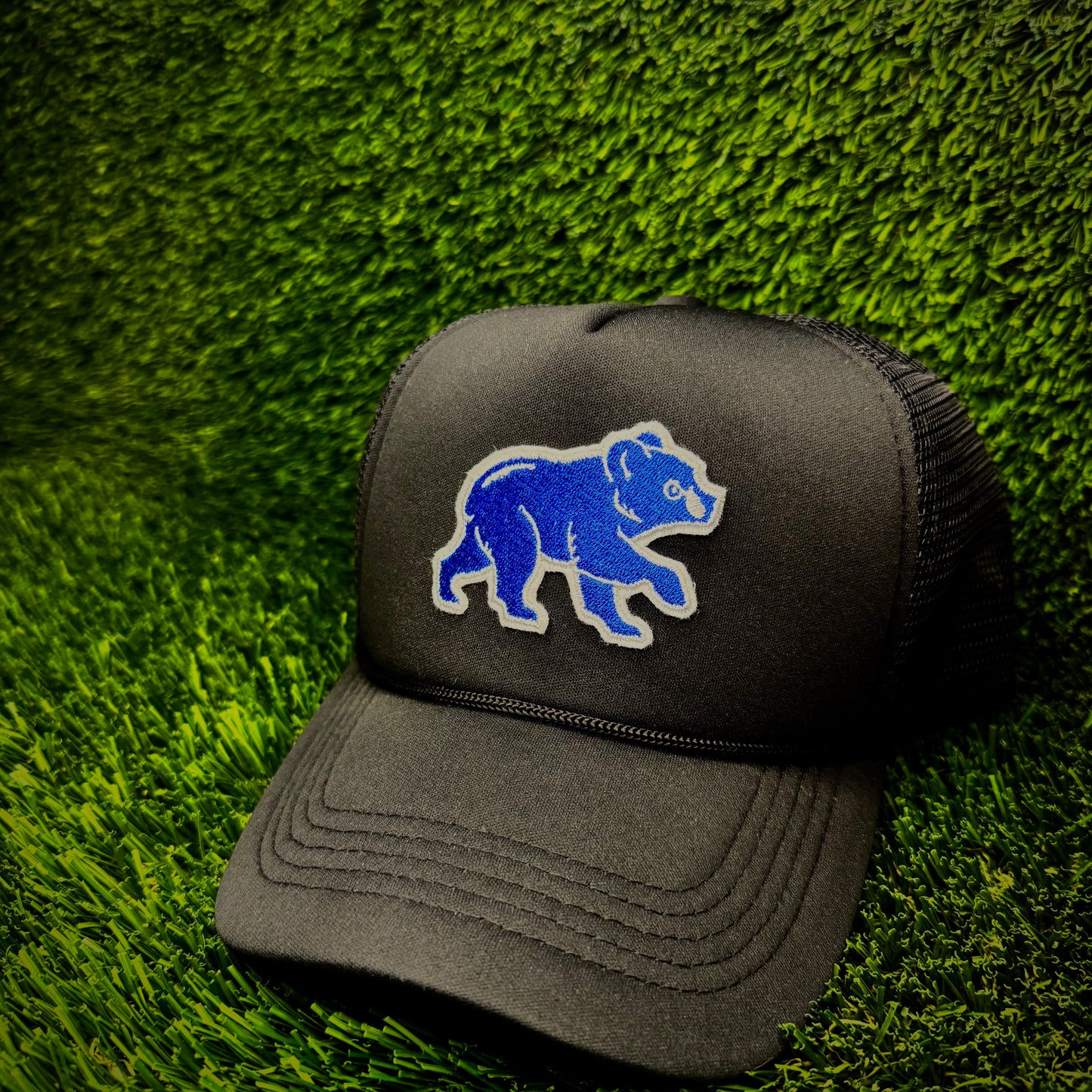 Chicago Cubs Blue/White Logo Trucker Hat