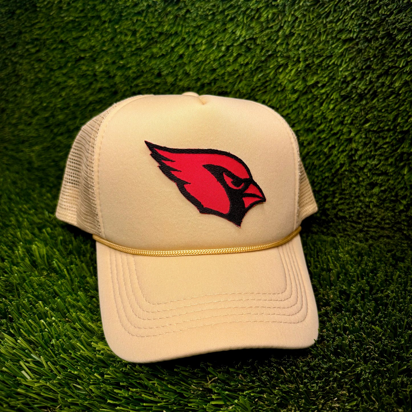 Arizona Cardinals Red Color Rush Logo Trucker Hat