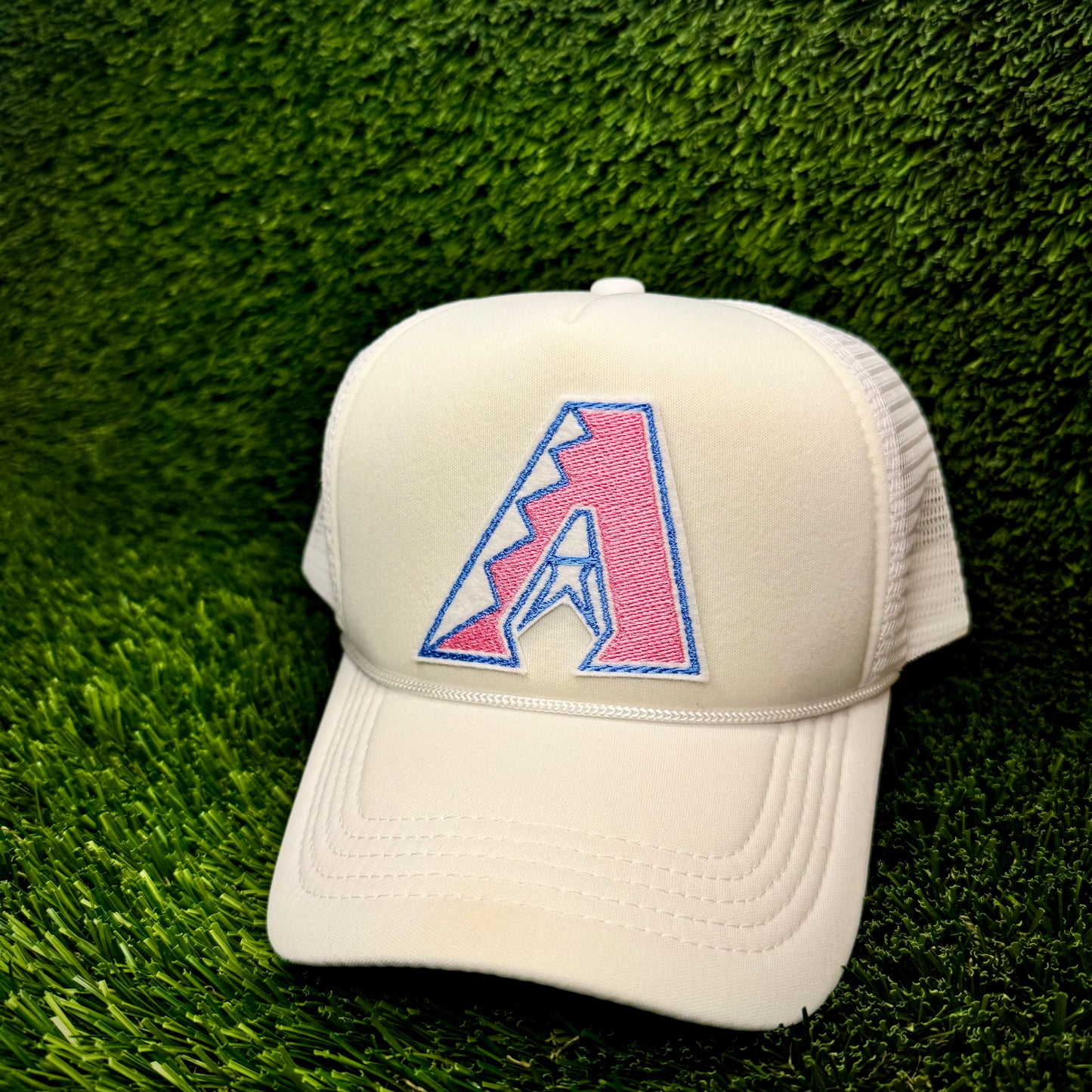 Arizona Diamondbacks Pink/Blue Logo Trucker Hat