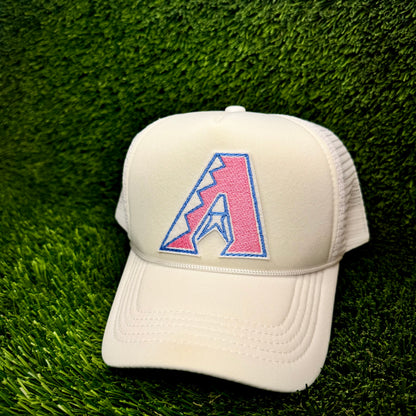Arizona Diamondbacks Pink/Blue Logo Trucker Hat