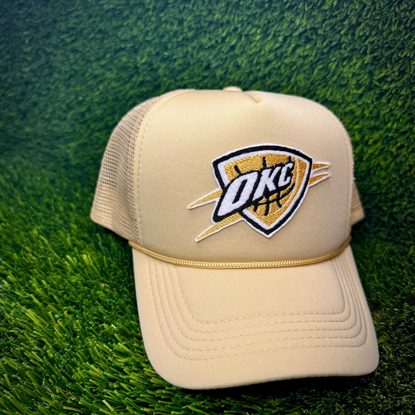 Oklahoma City Thunder Gold NBA Finals Trucker Hat