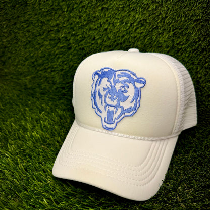 Chicago Bears White/Blue Logo Trucker Hat