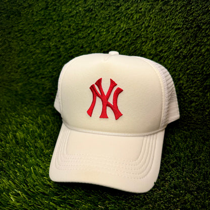 New York Yankees Red NY Trucker Hat