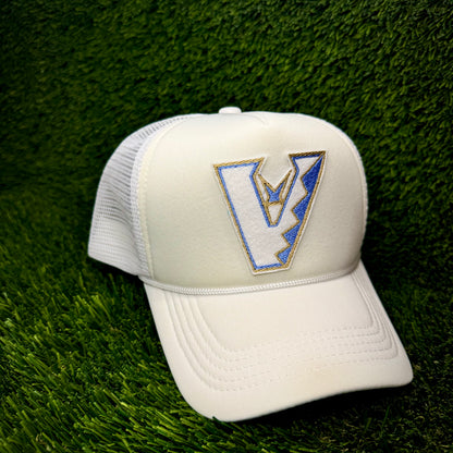 Arizona Diamondbacks Upside Down White/Blue Logo Trucker Hat