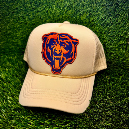 Chicago Bears Black/Orange Trucker Hat