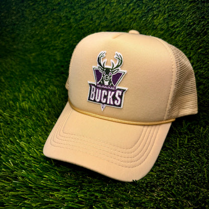 Milwaukee Bucks Throwback Trucker Hat