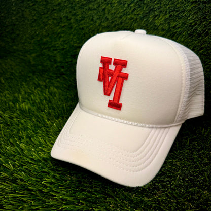 Los Angeles Dodgers Upside Down Red LA Logo Trucker Hat