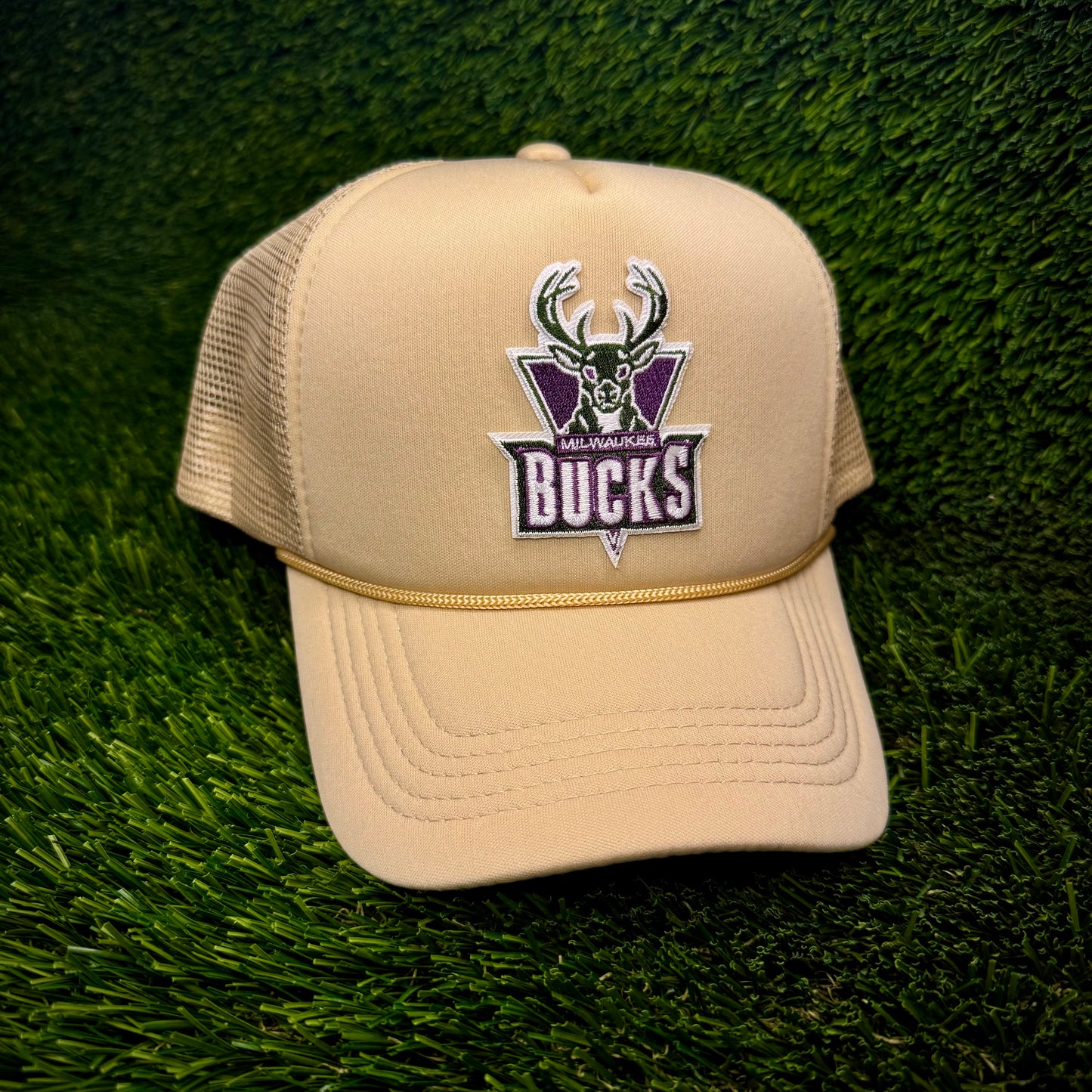 Milwaukee Bucks Throwback Trucker Hat