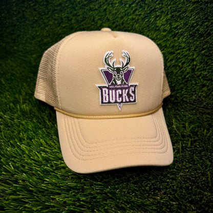 Milwaukee Bucks Throwback Trucker Hat