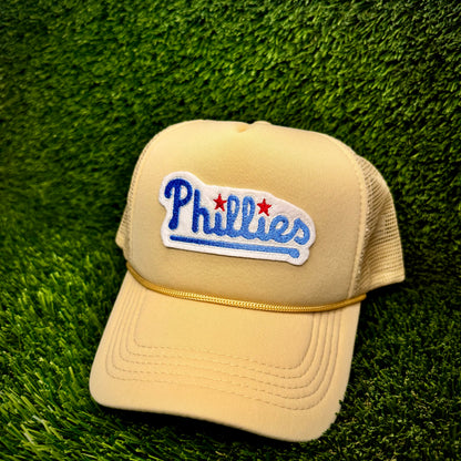 Philadelphia Phillies Blue “Phillies” Trucker Hat