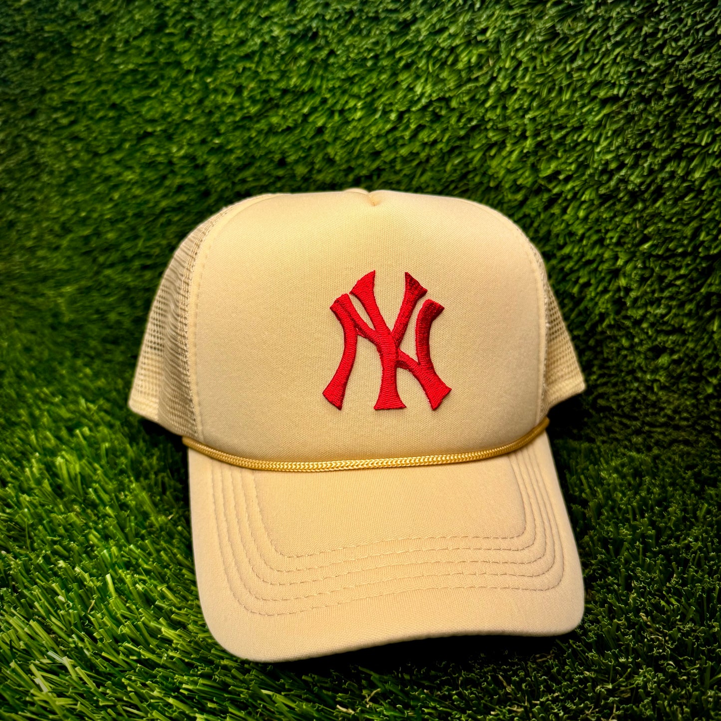 New York Yankees Red NY Trucker Hat