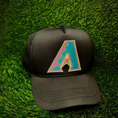 Arizona Diamondbacks Teal Logo Trucker Hat
