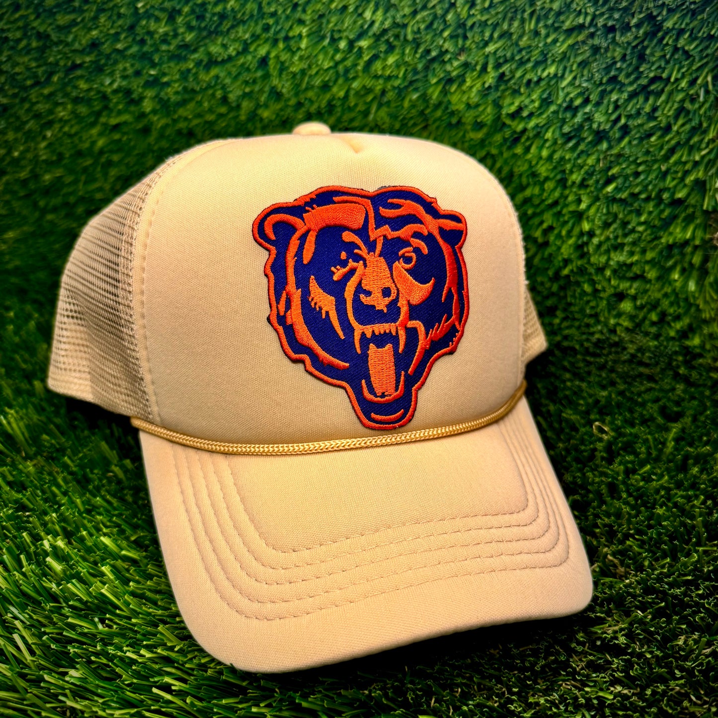 Chicago Bears Black/Orange Trucker Hat