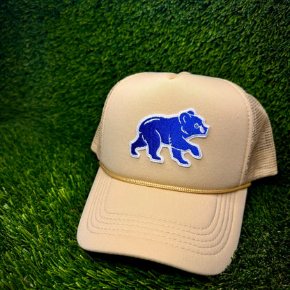 Chicago Cubs Blue/White Logo Trucker Hat