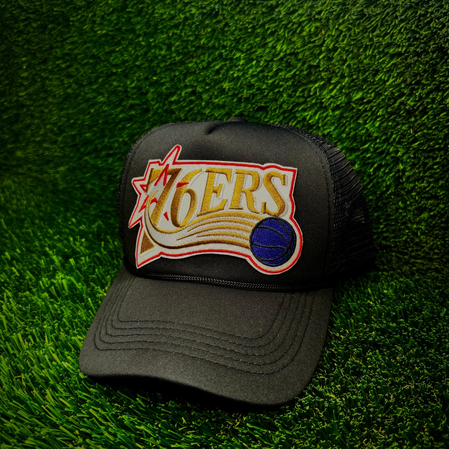 Philadelphia 76ers Throwback Trucker Hat