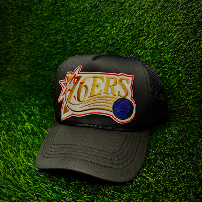 Philadelphia 76ers Throwback Trucker Hat