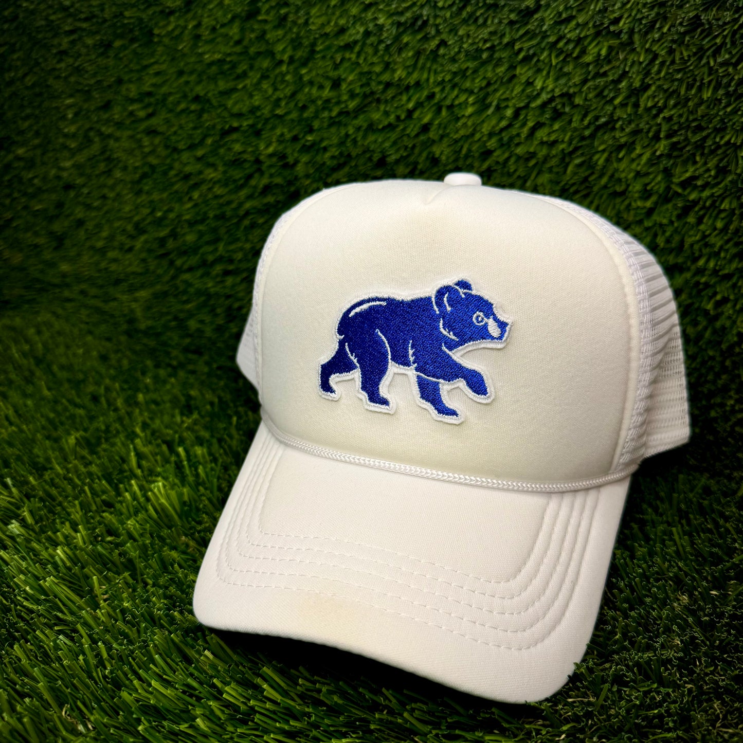 Chicago Cubs Blue/White Logo Trucker Hat