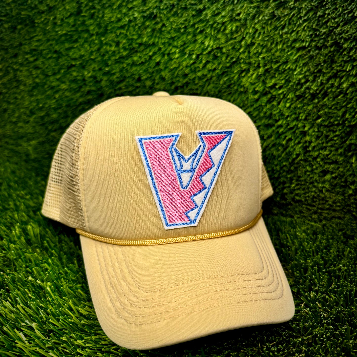 Arizona Diamondbacks Upside Down Pink/Blue Logo Trucker Hat