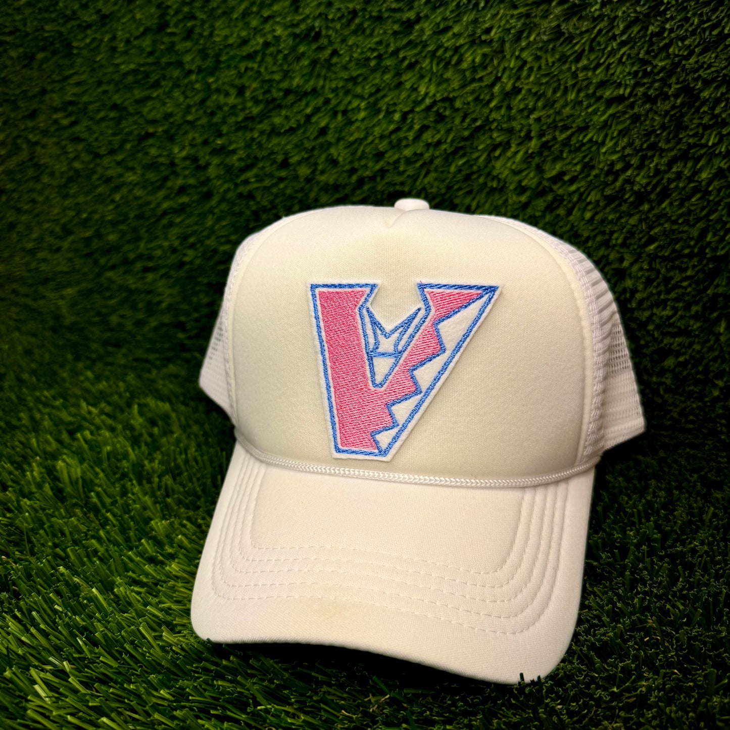 Arizona Diamondbacks Upside Down Pink/Blue Logo Trucker Hat