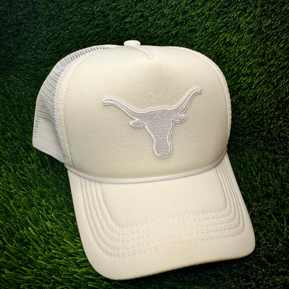 Texas Longhorns White Logo Trucker Hat