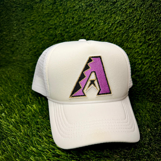 Arizona Diamondbacks Purple/Black Logo Trucker Hat