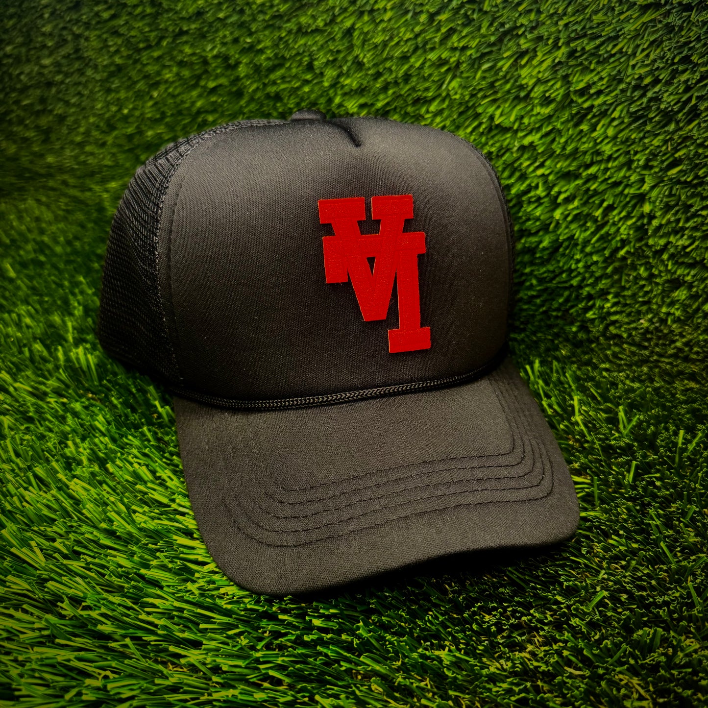 Los Angeles Dodgers Upside Down Red LA Logo Trucker Hat