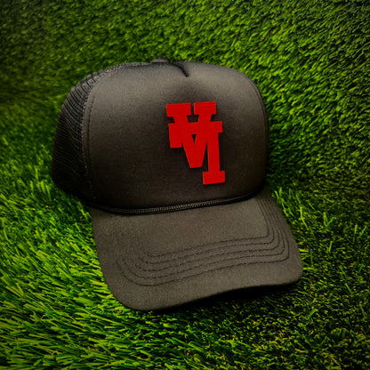 Los Angeles Dodgers Upside Down Red LA Logo Trucker Hat