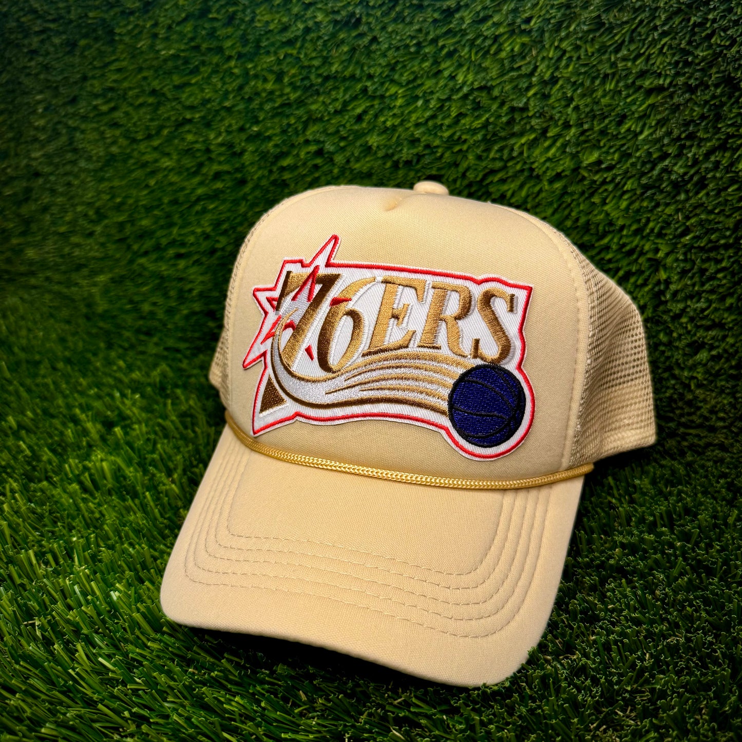 Philadelphia 76ers Throwback Trucker Hat